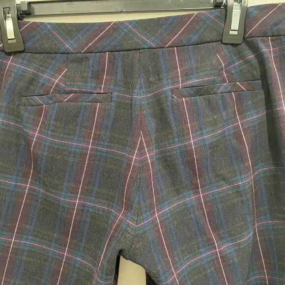 J. Jill Bi-Stretch Premium Plaid Pull Up/On Pants Size 6 - Picture 4 of 9